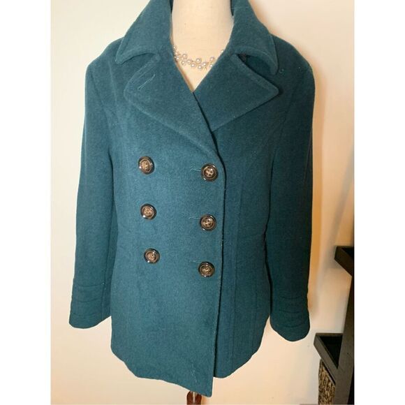 St. John’s bay green wool jacket - Picture 1 of 4